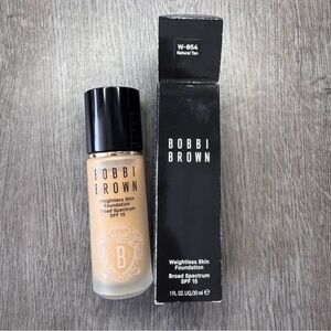Bobbi Brown Weightless Skin Foundation SPF15 W-054 Natural Tan 30ml NIB